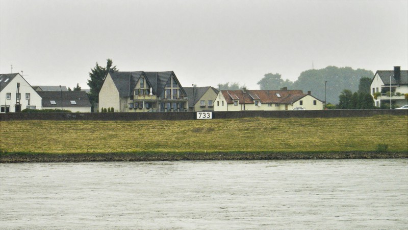 Rheinkilometer 733 rechts