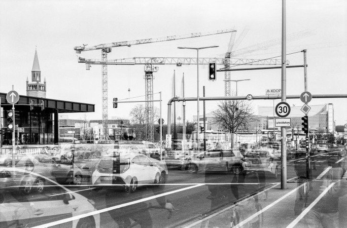 Potsdamer Straße, Baustelle des Museums des 20. Jahrhunderts