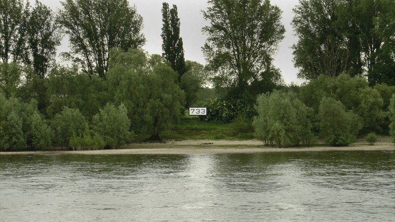 Rheinkilometer 733 links