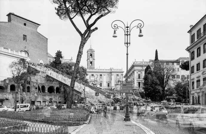 Blick über den Piazza del Aracoeli zum Campidoglio