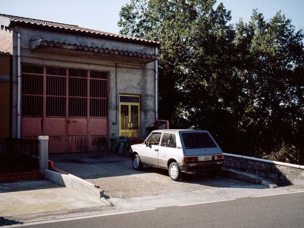 Innocenti 500, der italienische Mini. Ab 1975 wurde in Mailand der britische Mini in eine von Bertone gestalteten Karosserie gekleidet. Bompietro, Sizilien.