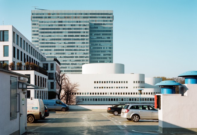 Dreischeibenhaus und Schauspielhaus, Düsseldorf Innenstadt